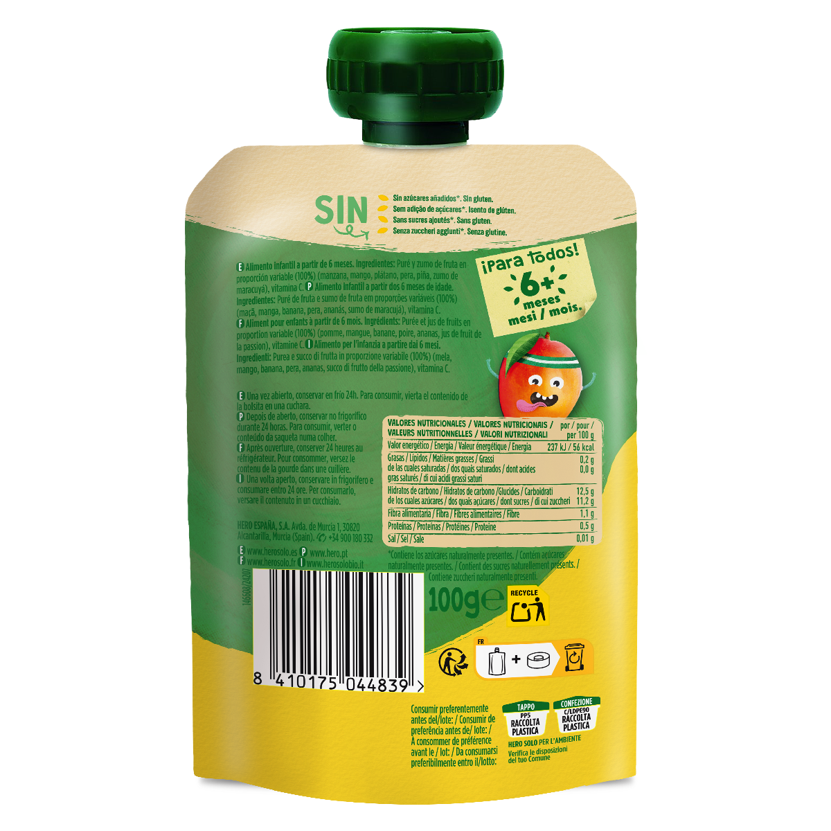 Taça de Iogurte Tropical Hero 100g