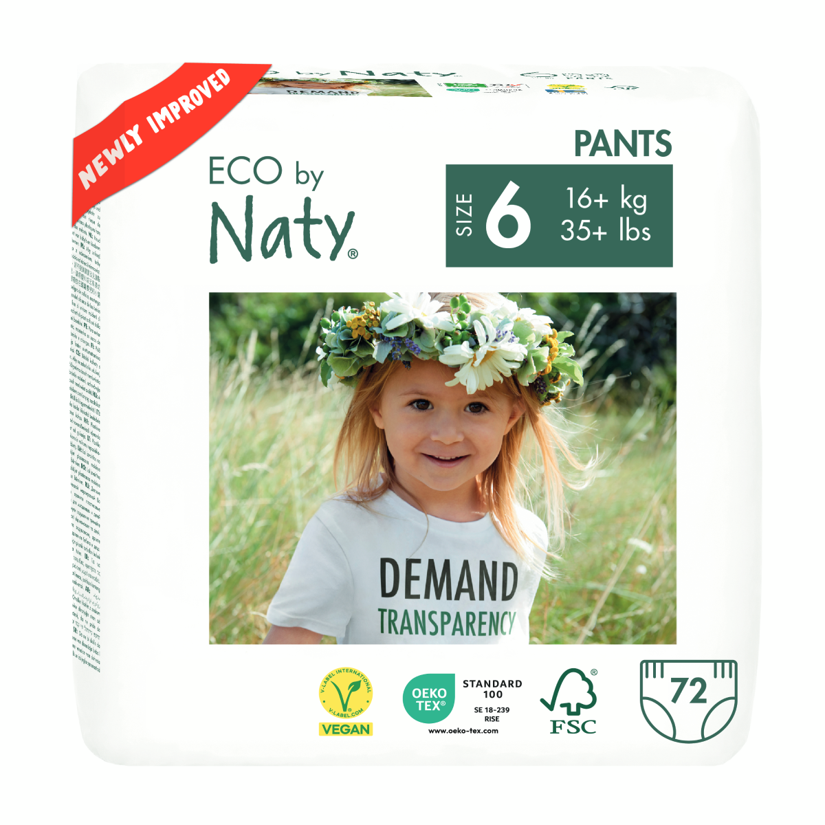 Cueca fralda nº 6 Naty 16+ kg, 18 unidades