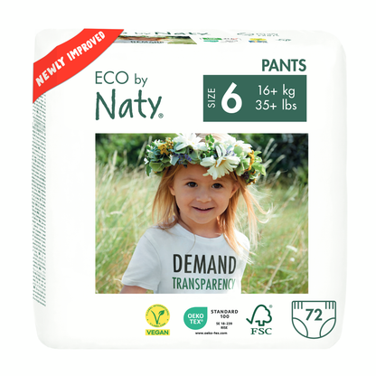 Cueca fralda nº 6 Naty 16+ kg, 18 unidades