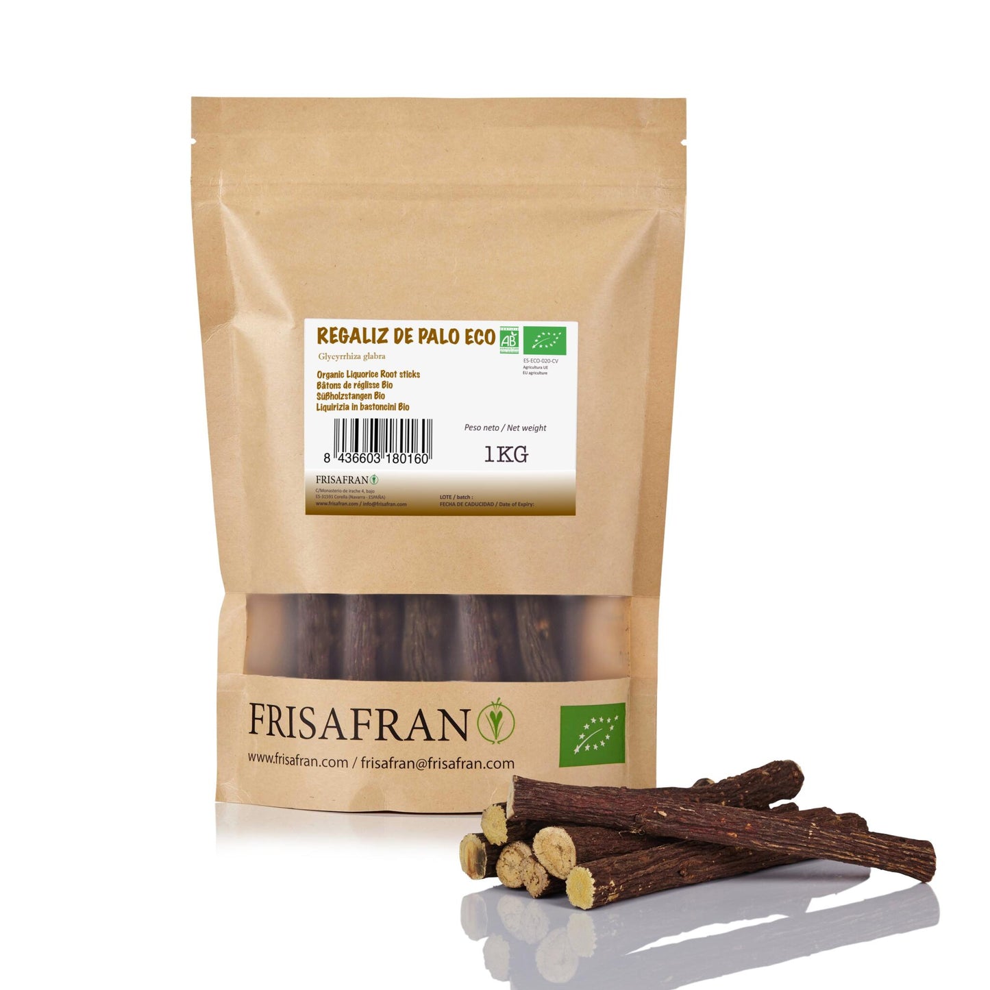 Regaliz De Palo Ecológico Seco - Sabor Y Calidad | Frisafran 1 Kg_2