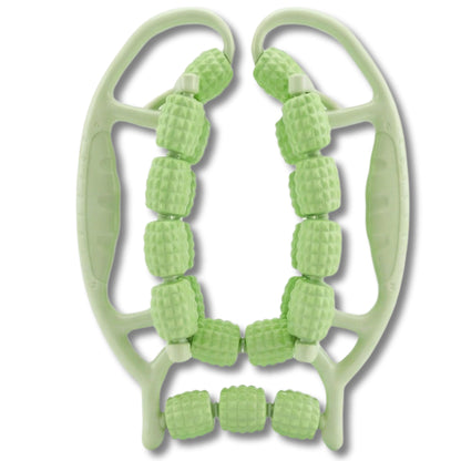 Rodillo De Masaje Manual – Doble Columna, Drenaje Y Anticelulítico, Relajación Muscular Para Piernas, Brazos Y Cuerpo_0