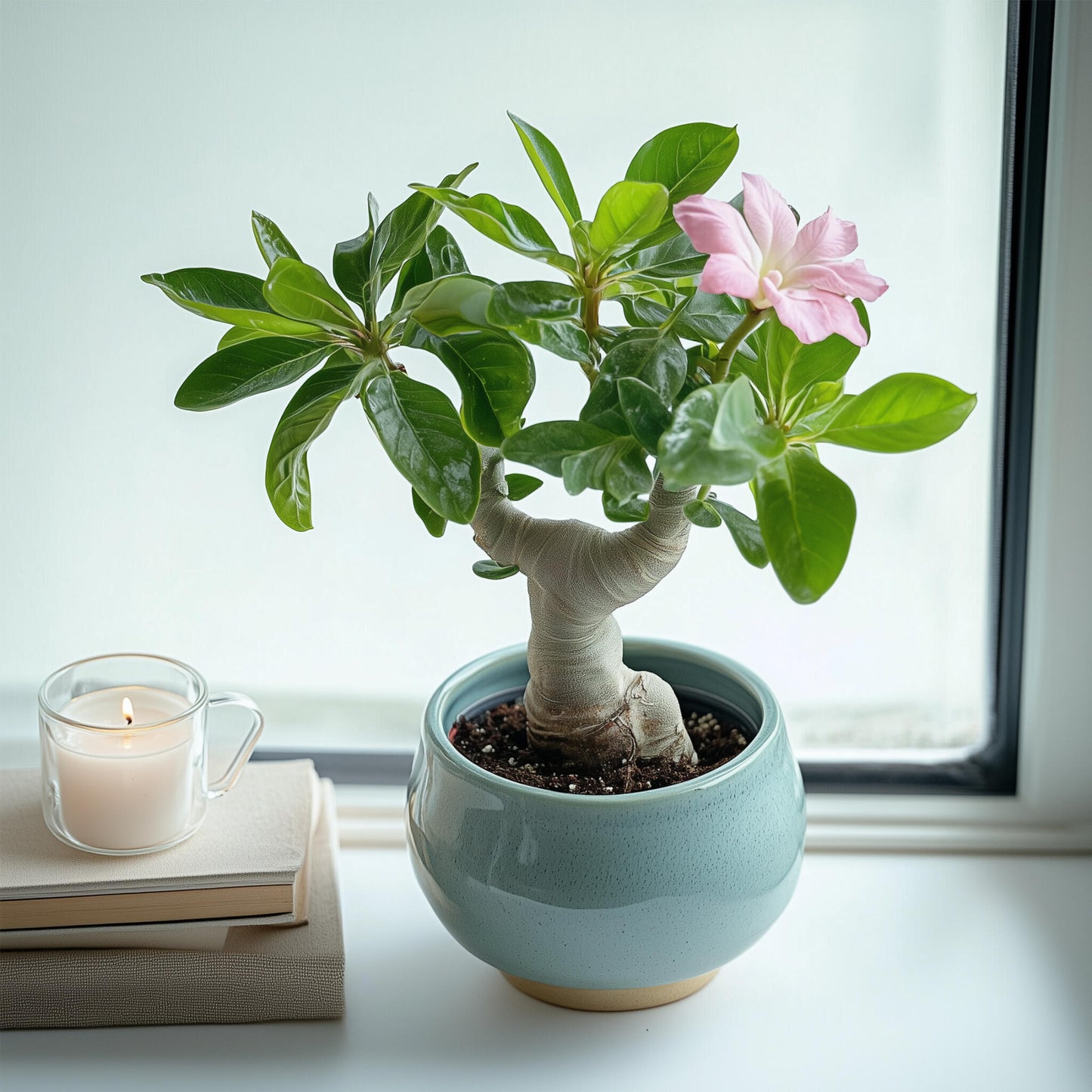 Rosa Del Desierto - 4 Pzs - Adenium Obesum - Altura 25-40cm - ⌀105cm_1