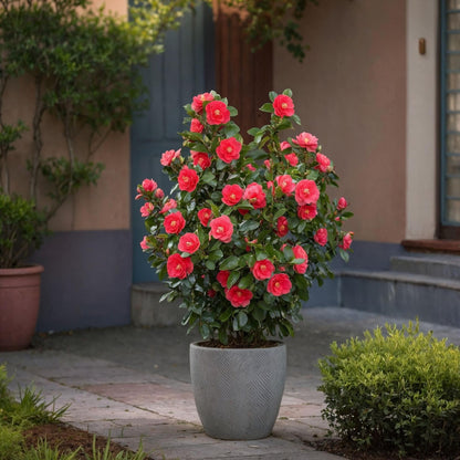 Rosa Japonesa - Camellia Japonica 'lady Campbell' - Altura 50-60cm - ⌀15cm_1