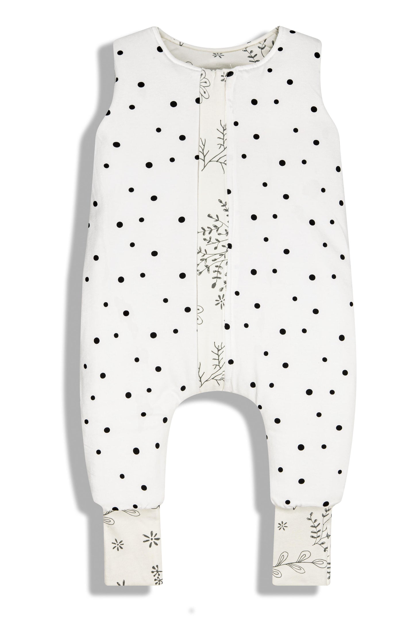 Saco De Dormir Con Pies Reversible T-xs Jersey Algodón Dots-bloom_0