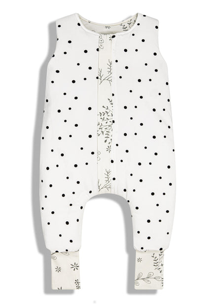 Saco De Dormir Con Pies Reversible T-xs Jersey Algodón Dots-bloom_0
