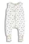 Saco de dormir com pés reversíveis T-xs Jersey Cotton Dots-bloom