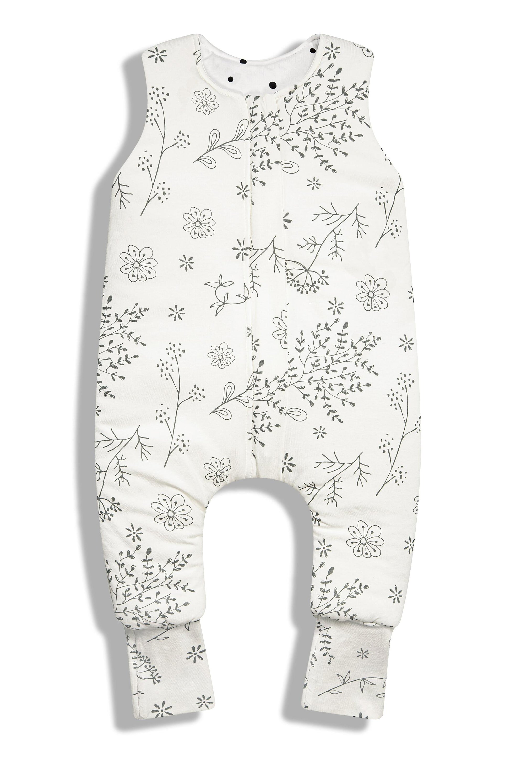 Saco De Dormir Con Pies Reversible T-xs Jersey Algodón Dots-bloom_1