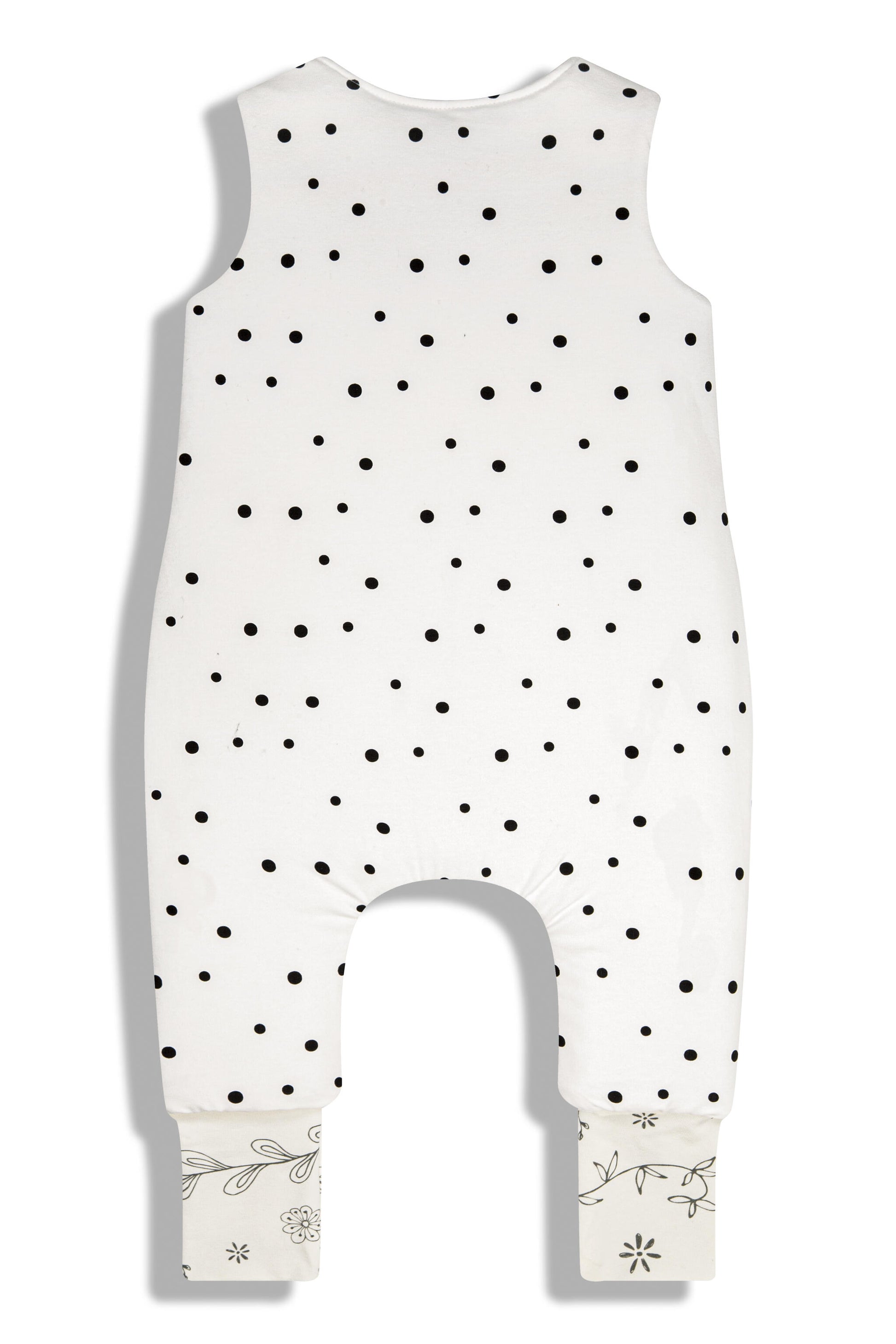 Saco De Dormir Con Pies Reversible T-xs Jersey Algodón Dots-bloom_1