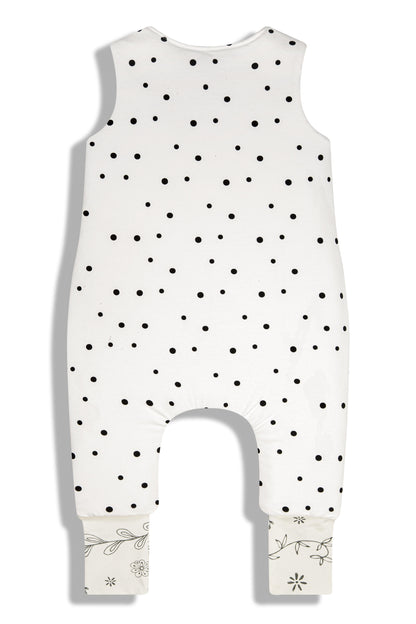 Saco De Dormir Con Pies Reversible T-xs Jersey Algodón Dots-bloom_1