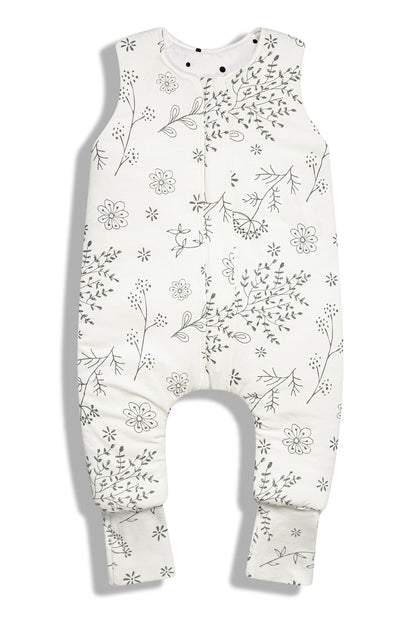 Saco De Dormir Con Pies Reversible T-xs Jersey Algodón Dots-bloom_3