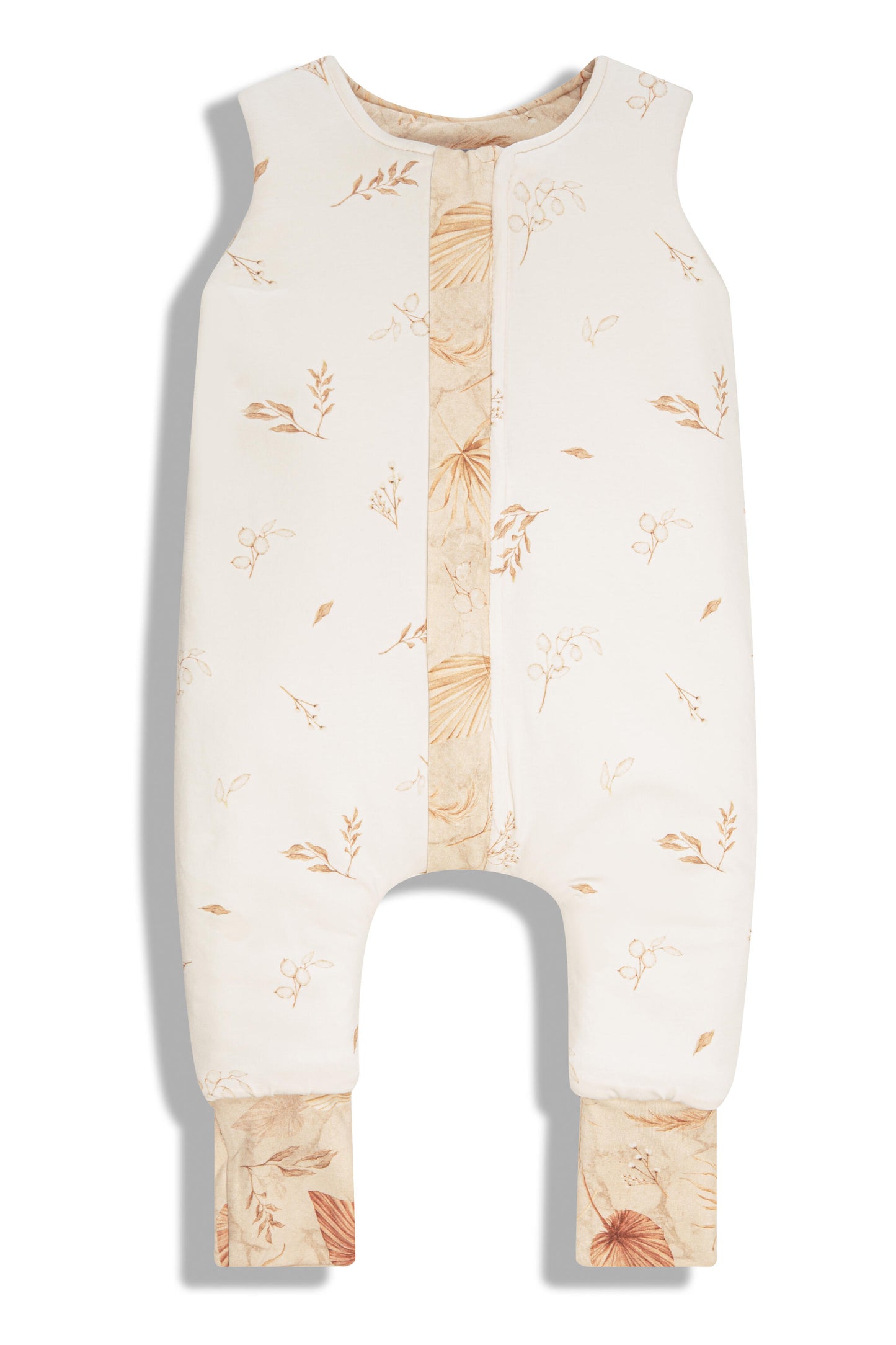 Saco De Dormir Con Pies Reversible T-xs Jersey Algodón Sand-botanic_0