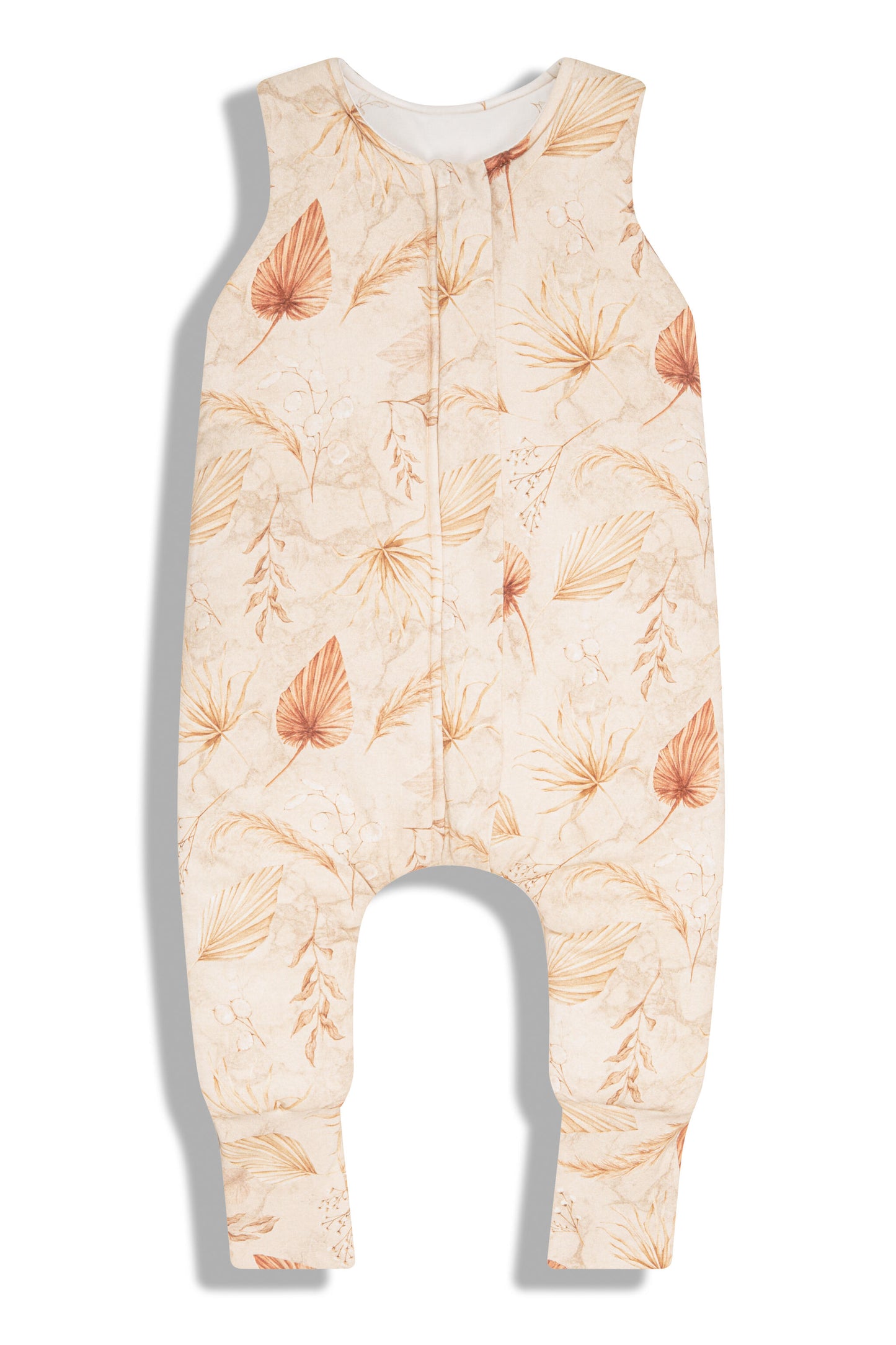 Saco De Dormir Con Pies Reversible T-xs Jersey Algodón Sand-botanic_3