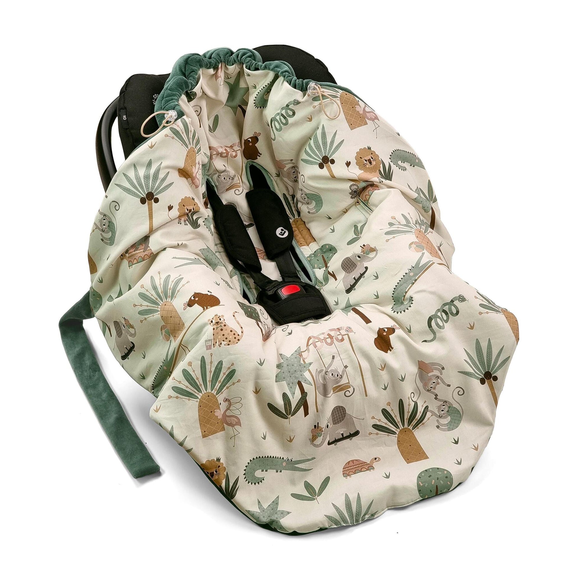 Saco Portabebé Inivero Algodón-velour Unviersal Tropic Fun_1