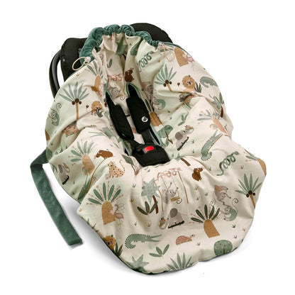 Saco Portabebé Inivero Algodón-velour Unviersal Tropic Fun_1