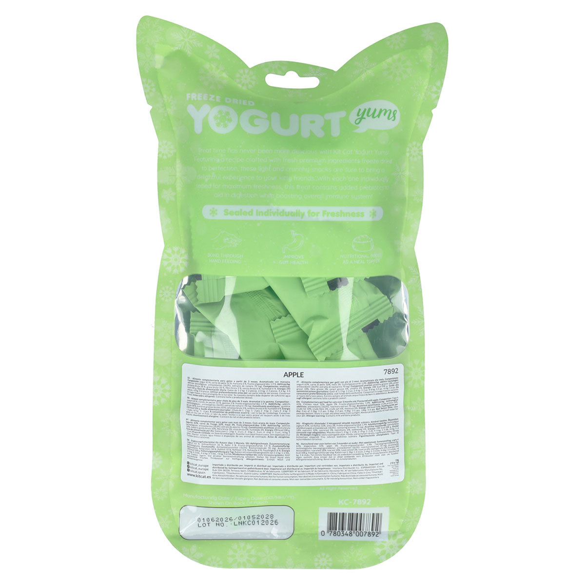 Kit Cat Yogurt Yums Liofilizado Manzana 10g (10 unidades)