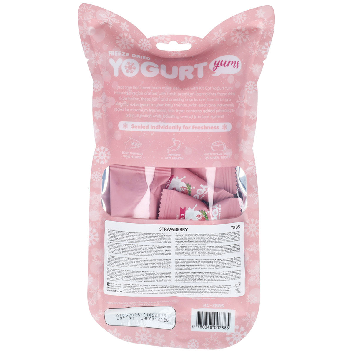 Kit Cat Yogurt Yums Liofilizado Fresa 10g (10 unidades)