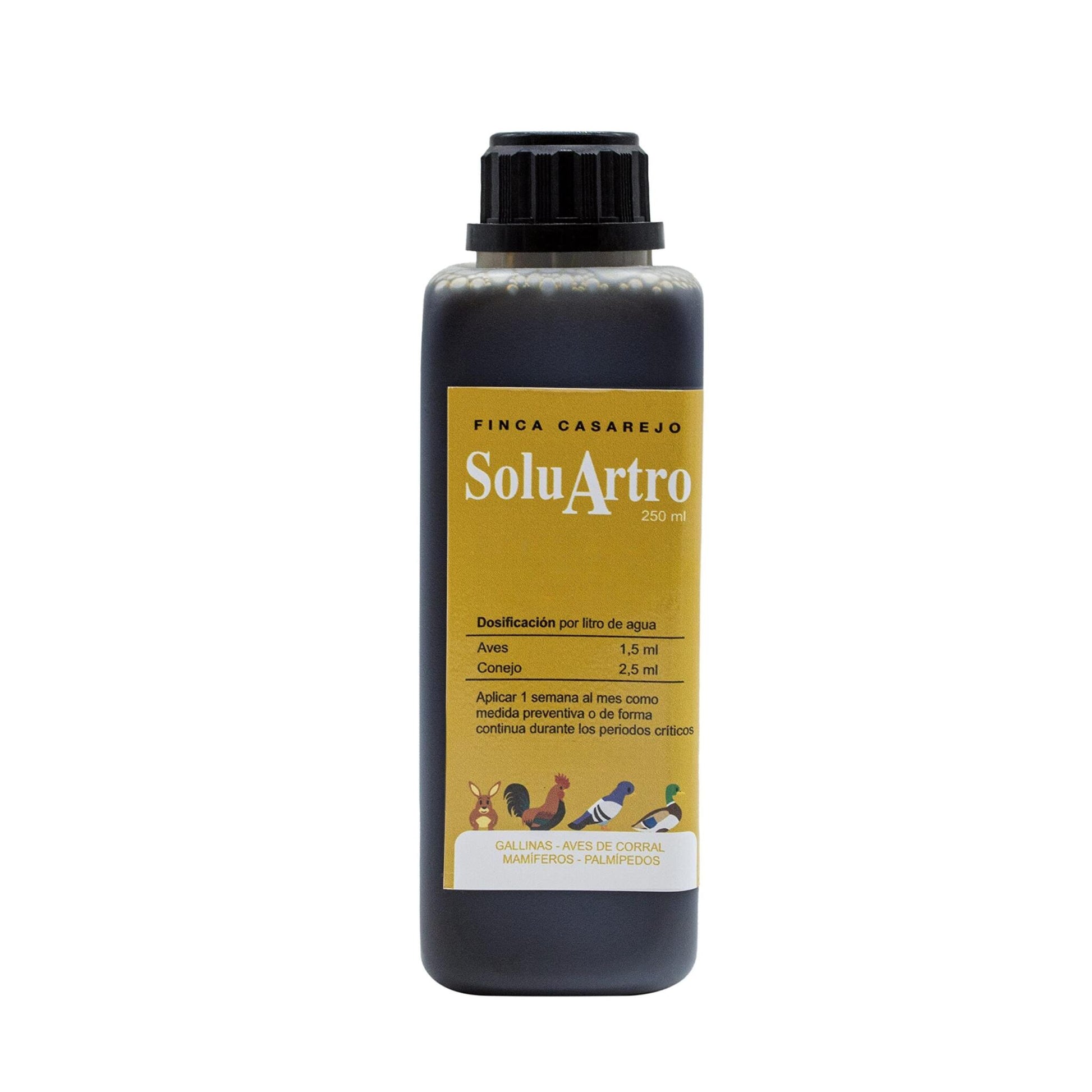 SoluArtro 250ml–Complemento nutricional para gallinas y conejos – Apoyo articular en fases de actividad o envejecimiento_0