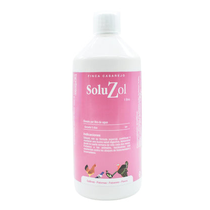 SoluZol 1L – Complemento nutricional natural para gallinas y aves – Apoyo digestivo y bienestar intestinal– 100% vegetal_0