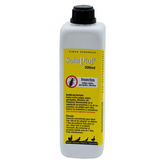Solupioj (500 Ml) - Producto Biodegradable - Previene Los Parásitos Externos Como Piojillo, Ácaro Rojo, Garrapatas_0