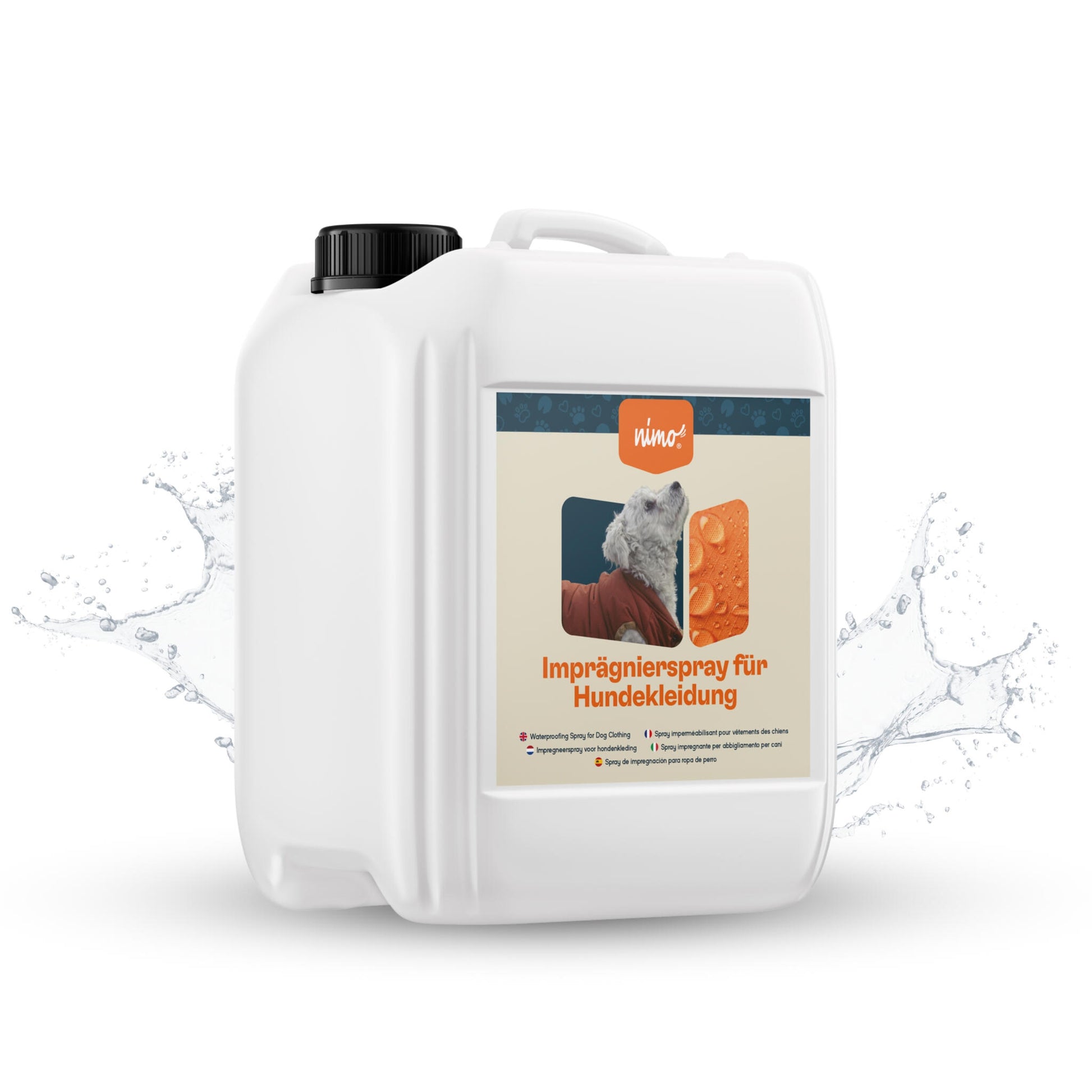 Spray Impermeabilizante Para Ropa De Perro - Nimo - 5 L_0