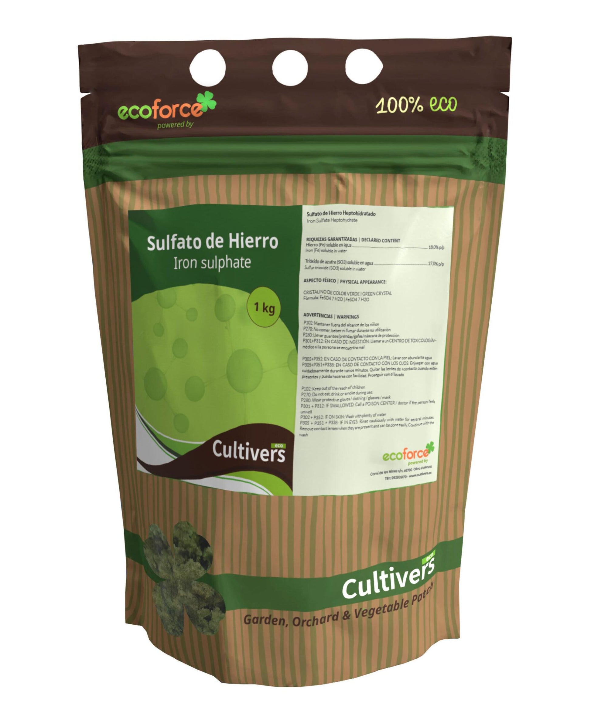 Sulfato De Hierro Cultivers 250 G_0