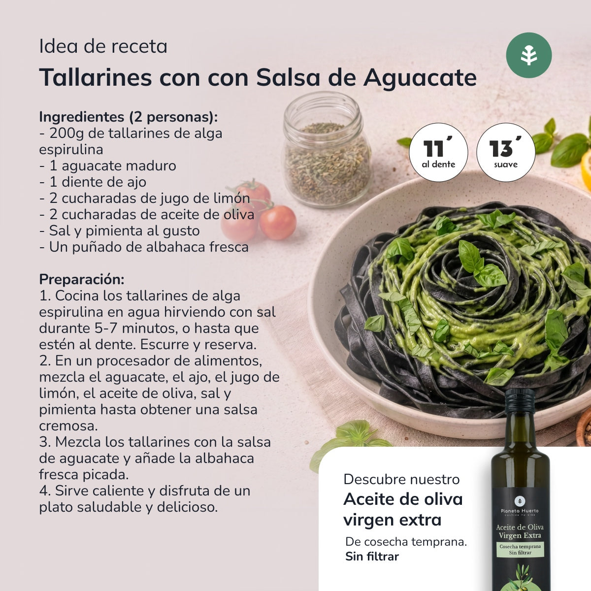Macarrão de Algas Planeta Huerto ECO 500g