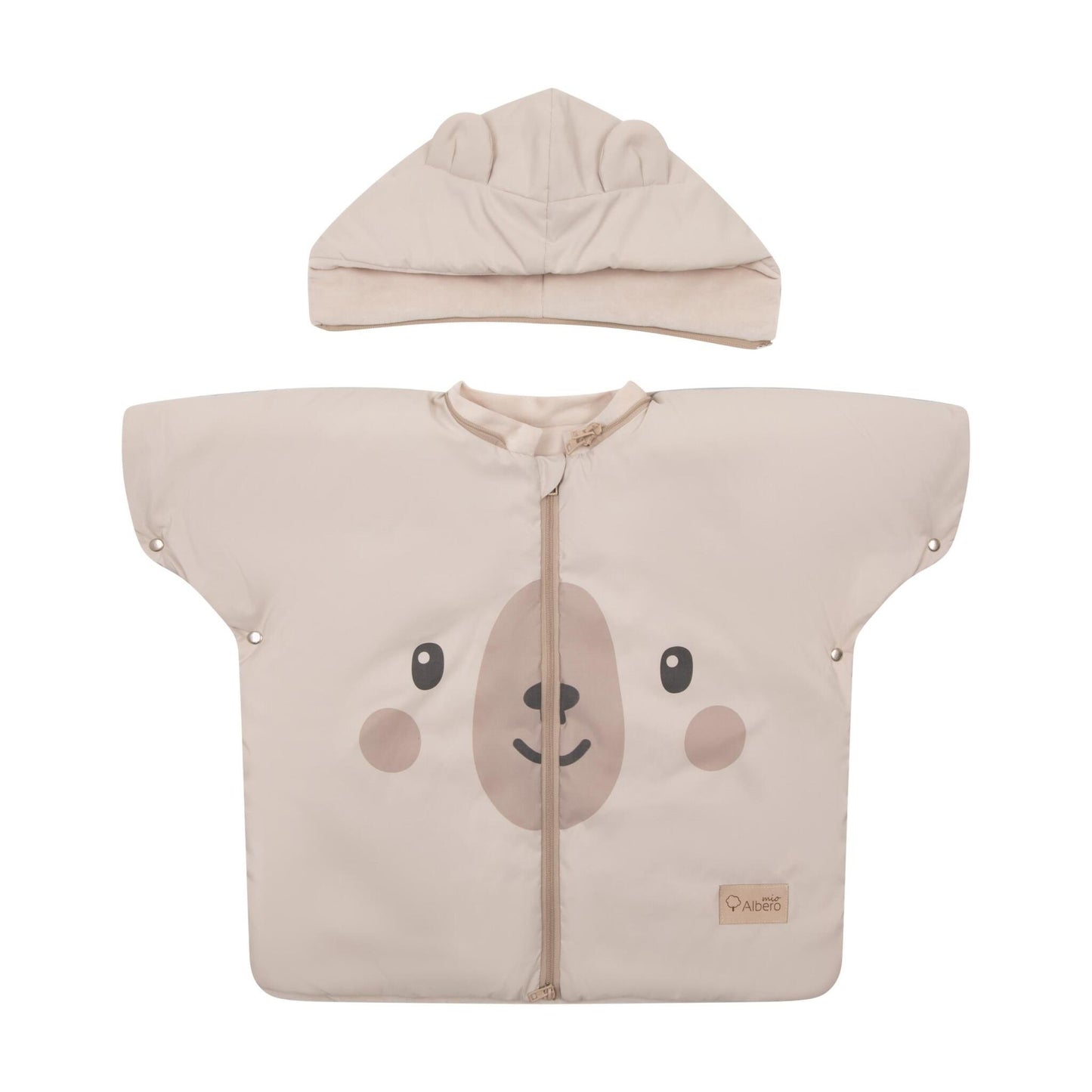 Teddy Bear Poncho Infantil Para Sillas De Coche Niños 1-4 Años_1