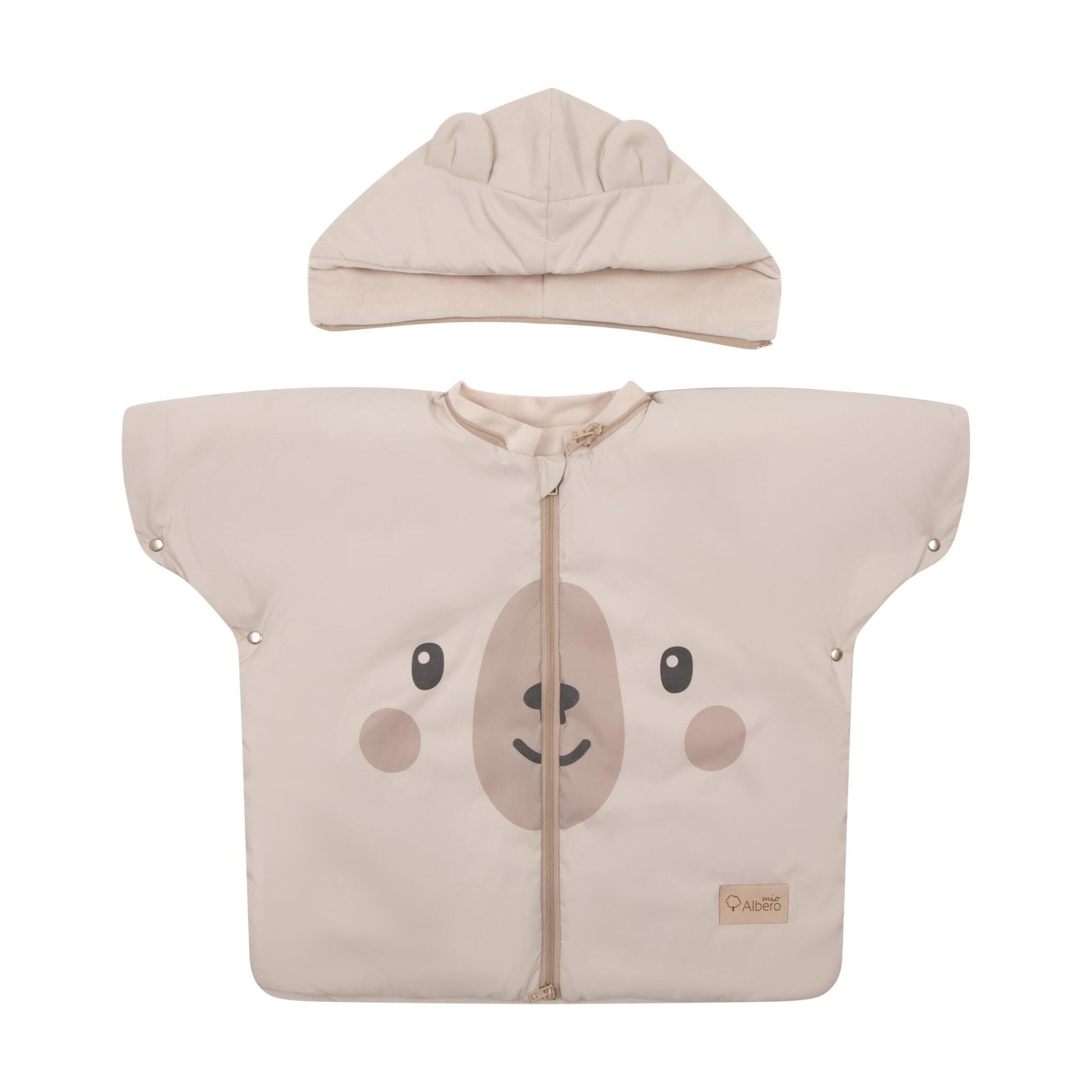 Teddy Bear Poncho Infantil Para Sillas De Coche Niños 1-4 Años_1