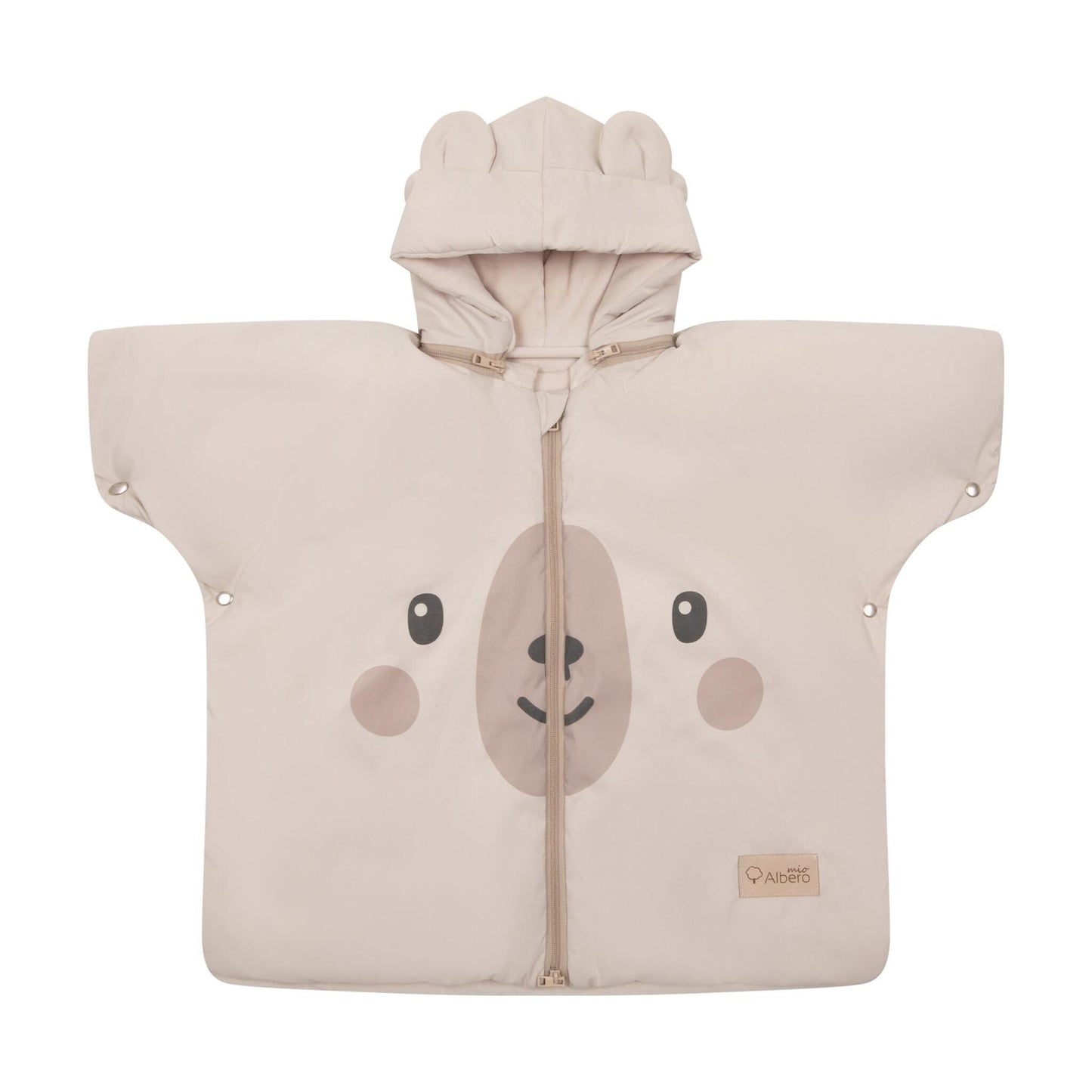 Teddy Bear Poncho Infantil Para Sillas De Coche Niños 1-4 Años_2