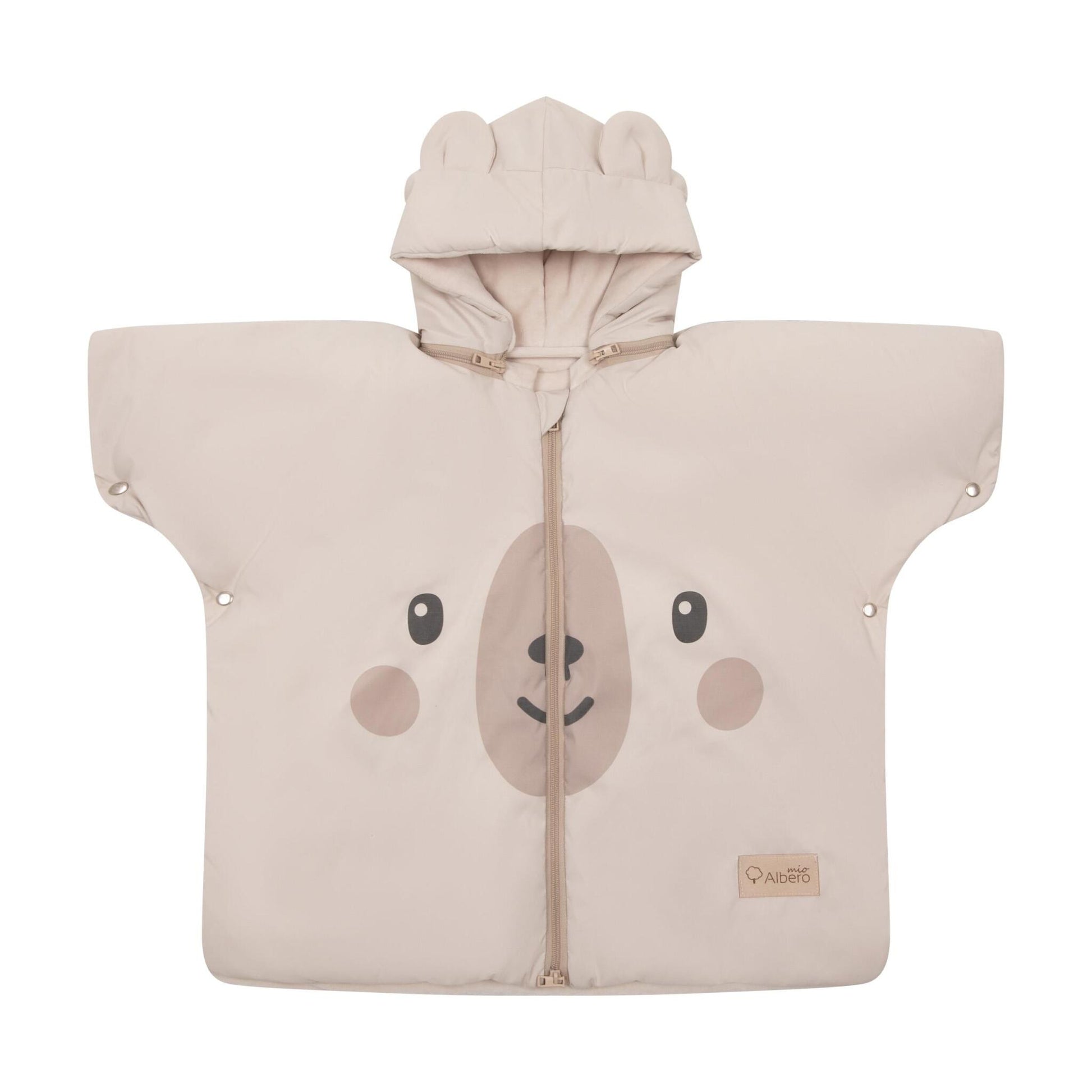 Teddy Bear Poncho Infantil Para Sillas De Coche Niños 1-4 Años_2