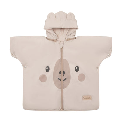 Teddy Bear Poncho Infantil Para Sillas De Coche Niños 1-4 Años_2