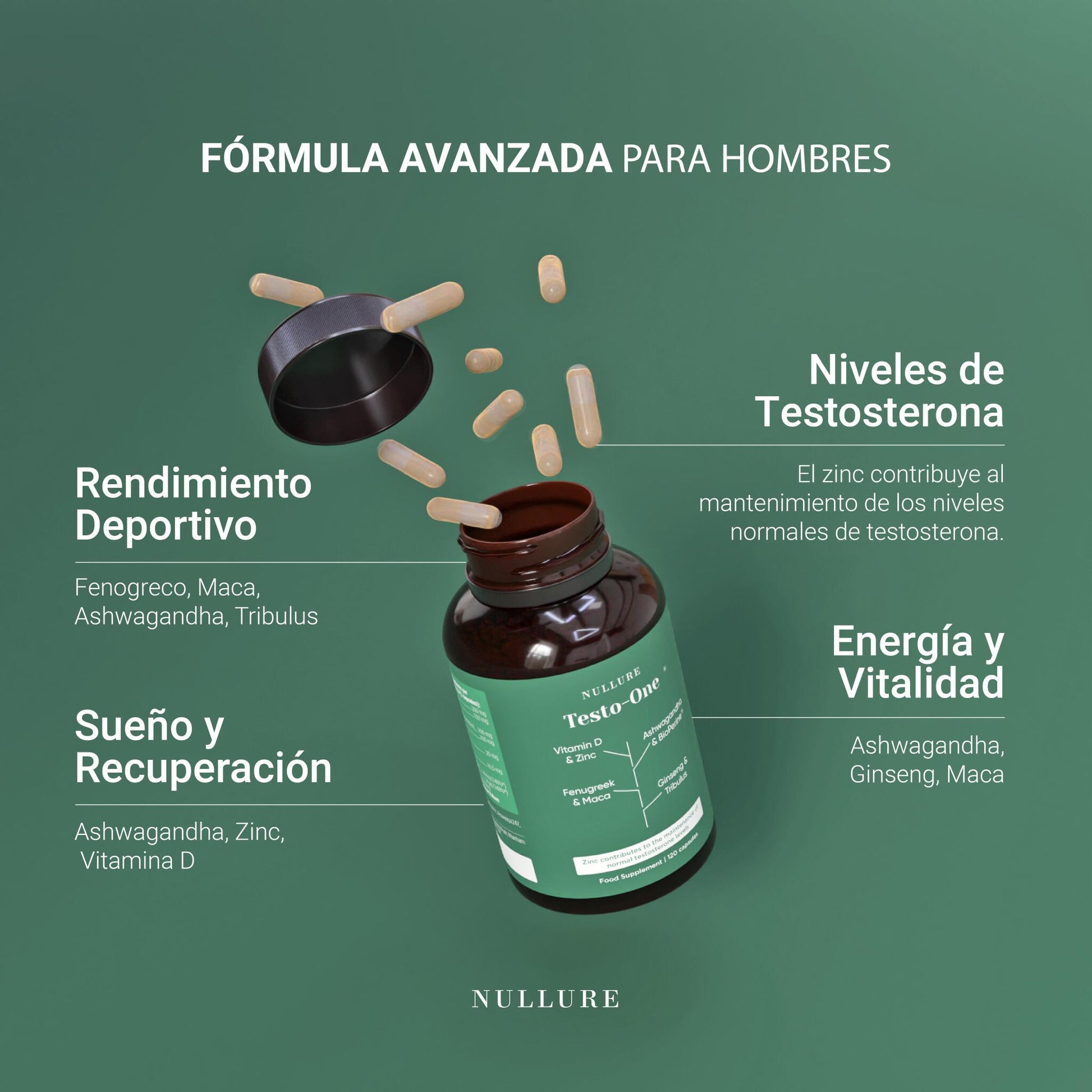 Testosterona natural hombre – maca, tribulus y ashwagandha para energía y vitalidad (120 cápsulas)_1