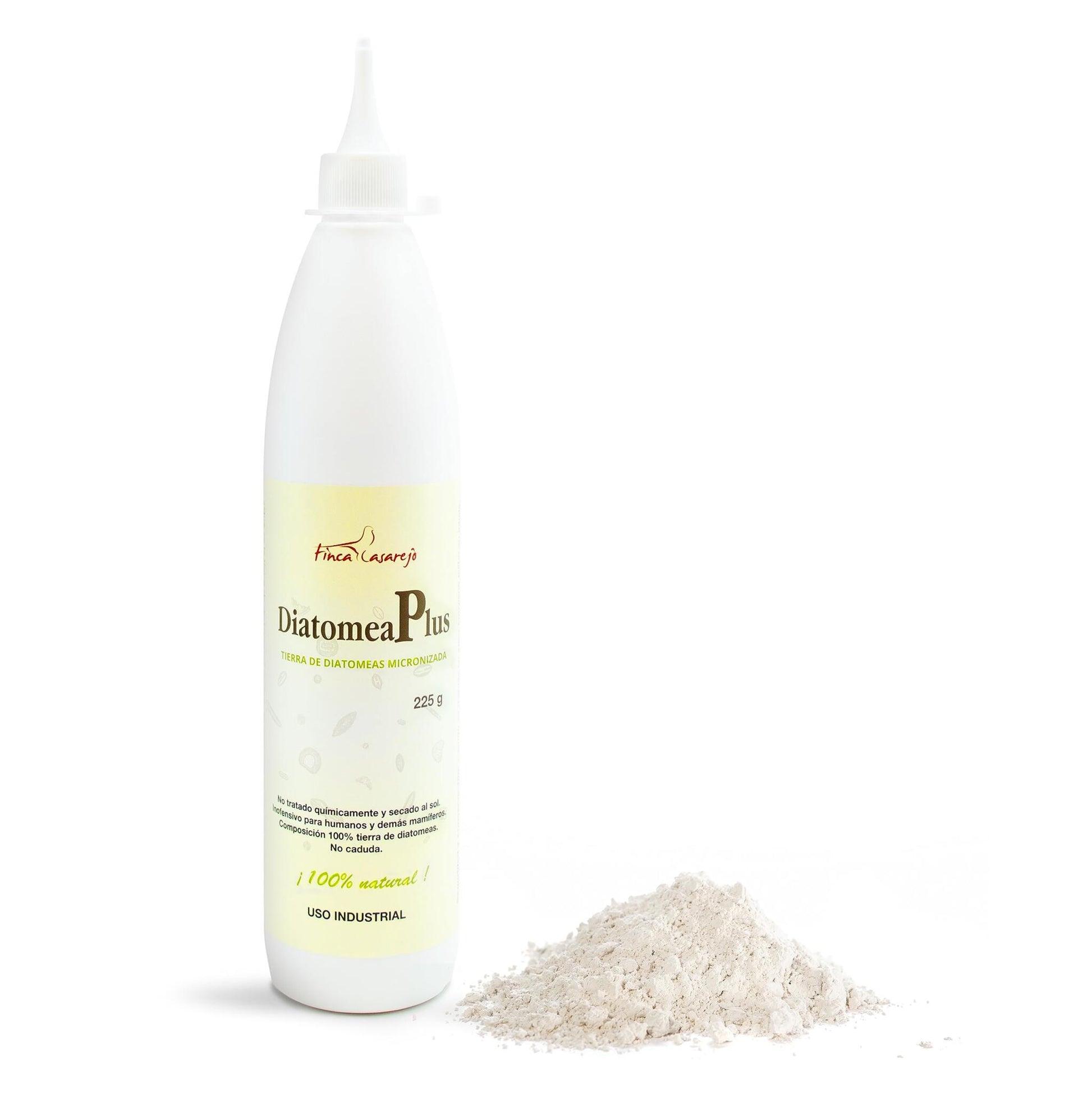 Tierra De Diatomeas Micronizada - 100% Natural Y Ecológica - 225 G - Múltiples Usos - Polvo De Diatomeas En Envase Pulve_0