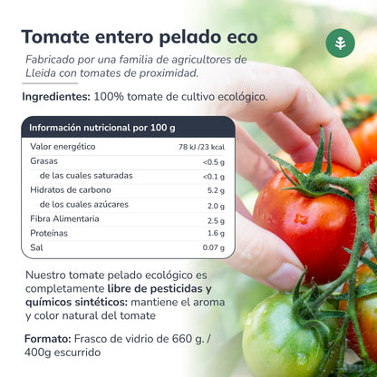 Tomate Pelado Inteiro ECO Planeta Huerto 660 g