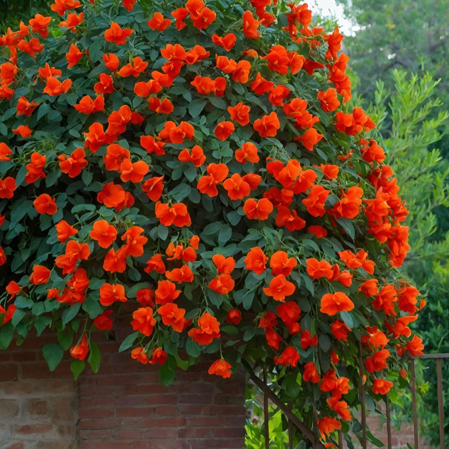 Trompeta Dorada - 2 Pzs - Campsis 'mme Galen' - Altura 110-120cm - ⌀17cm_1