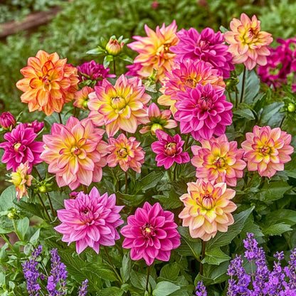 Tubérculos De Dalia - 6 Pzs - Dahlia 'pacific Mix'_4