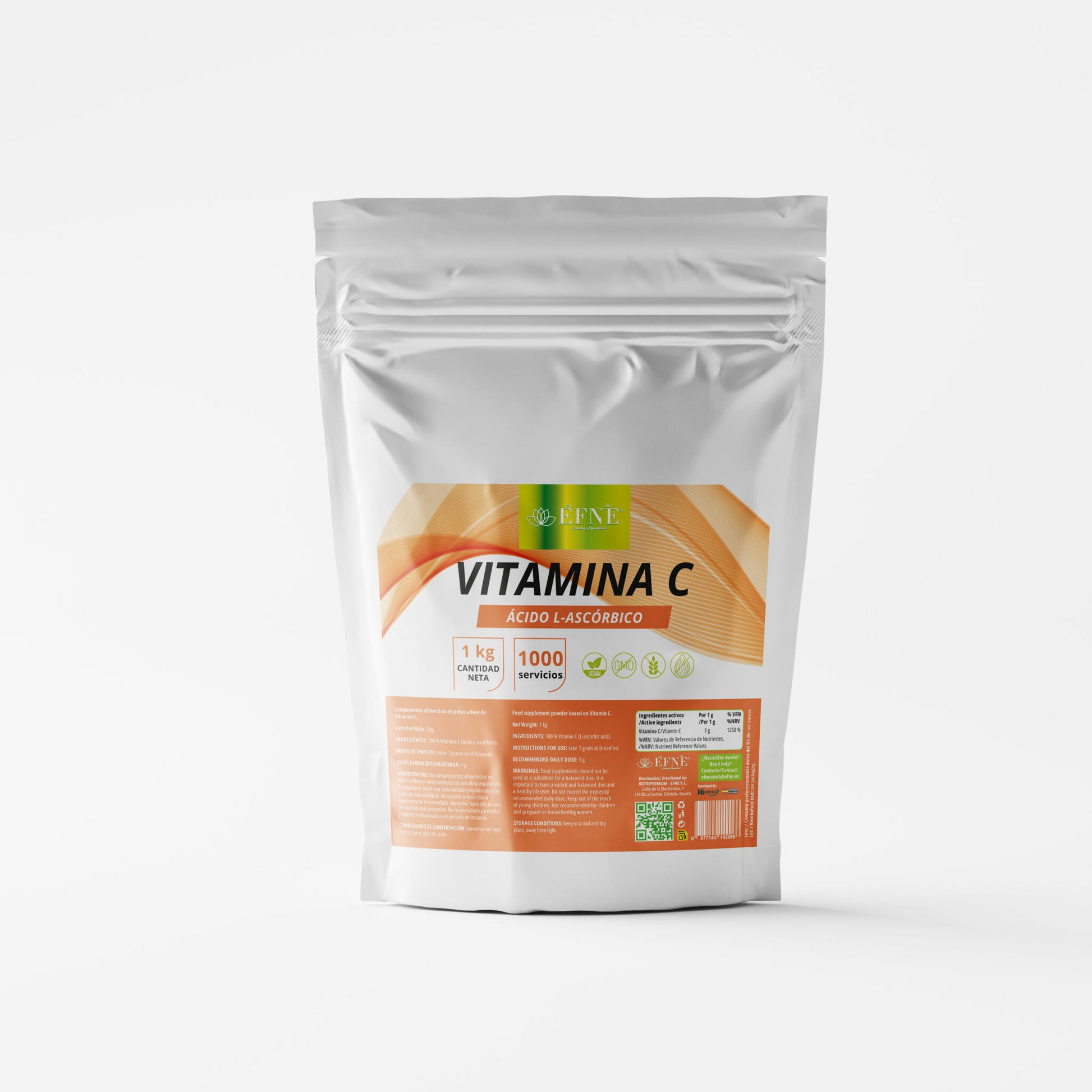 Vitamina C En Polvo Efne – Ácido L-ascórbico 100%_0