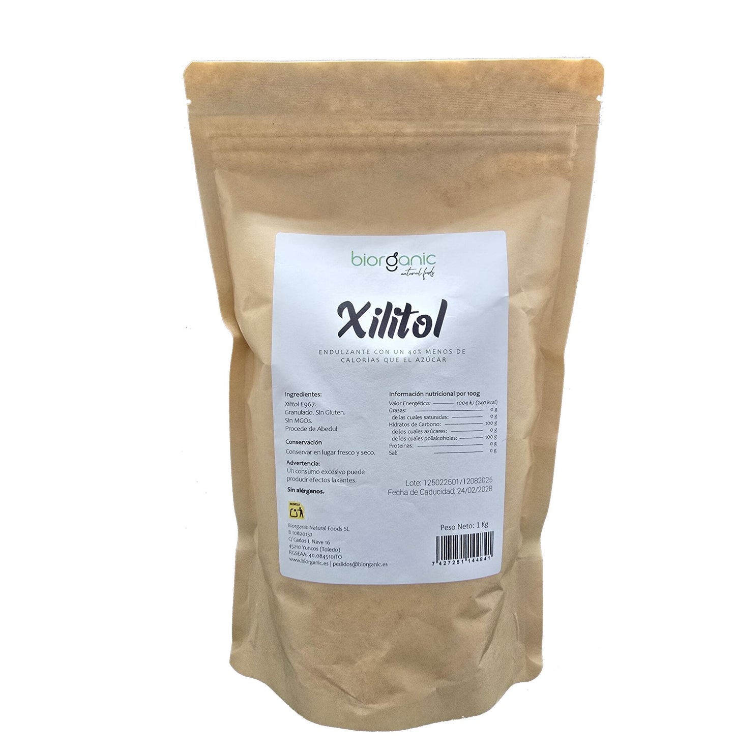 Xilitol De Abedul 1kg , 100% Natural_0