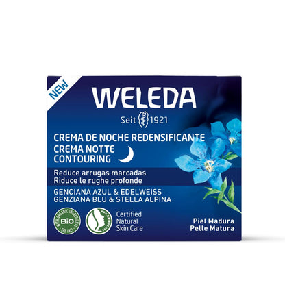 Creme de Noite Redensificante Weleda Genciana Azul e Edelweiss 40 ml