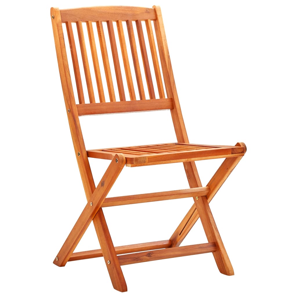 Set De Comedor De Jardín Plegable 5 Pzas Madera Eucalipto / Vetonek_4