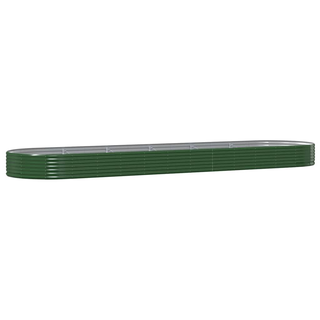 Jardinera Arriate Acero Galvanizado Verde 523x140x36 Cm_0