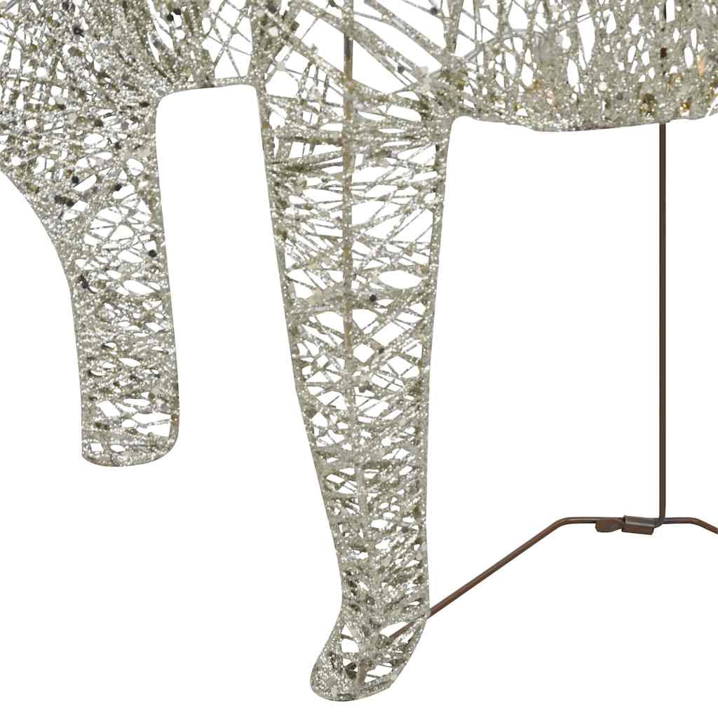 Vidaxl Renos De Navidad 2 Unidades 40 Led Dorado_4