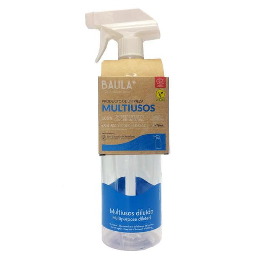 Pacote de produto de limpeza ecológico multiusos + pulverizador Baula
