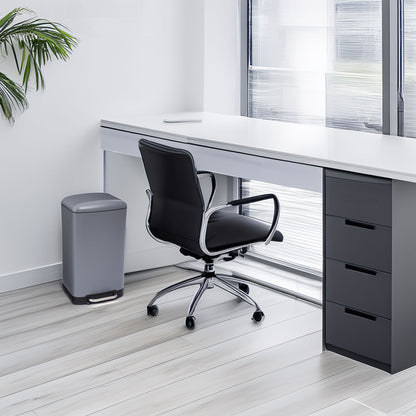 Wellhome Papelera Con Pedal Antracita 30l_2