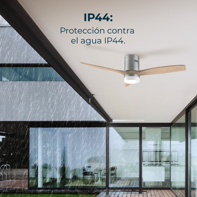 Cecotec Ventilador De Techo Con Luz Ventilador De Techo Energysilence Aero 5600 Steel Aqua Connected_4