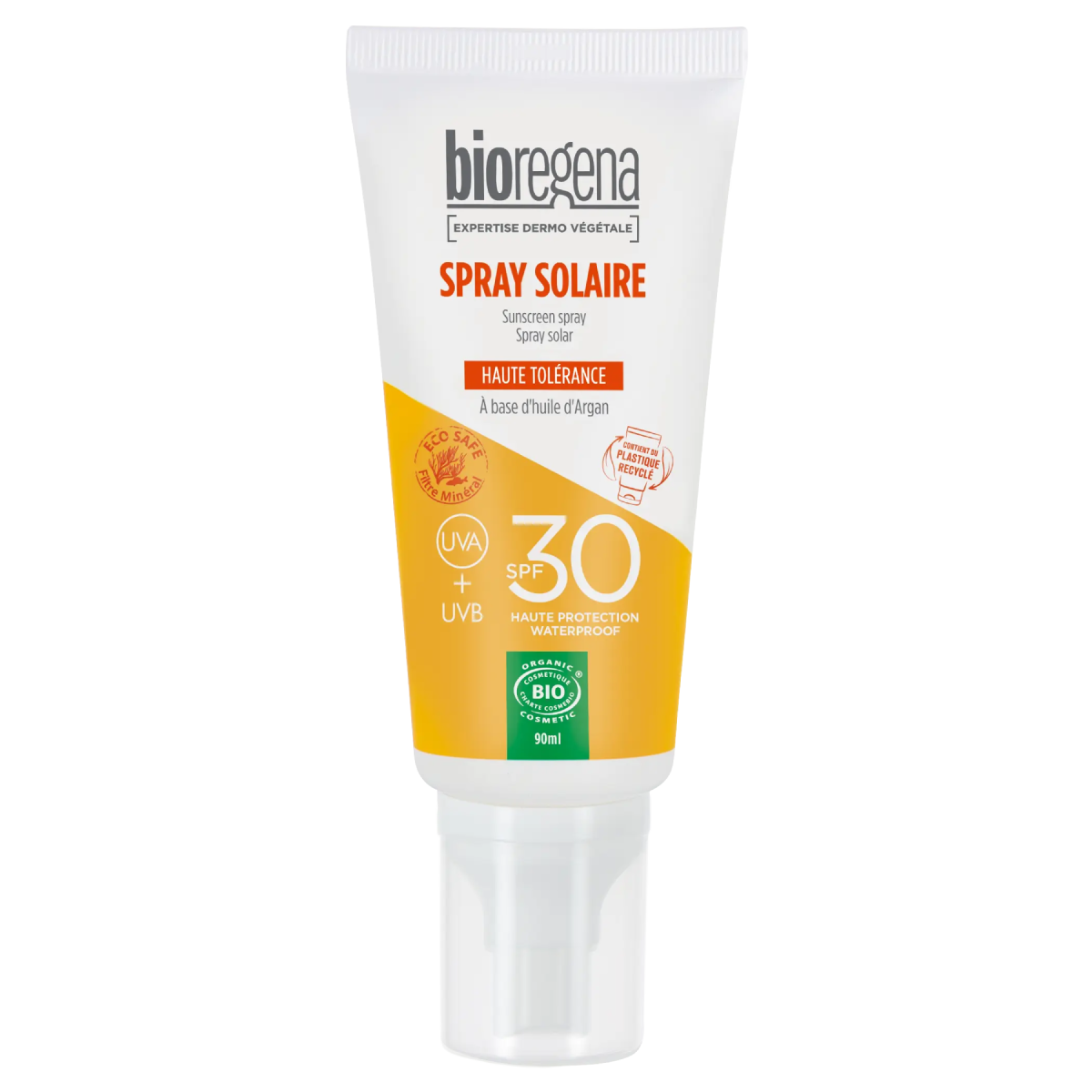 Spray Protetor Solar Hipoalergénico FPS 30 da Bioregena 90 ml