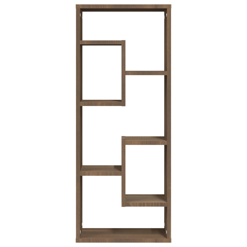 Estantería De Pared Madera Ingeniería Marrón Roble 36x16x90 Cm / Vetonek_4
