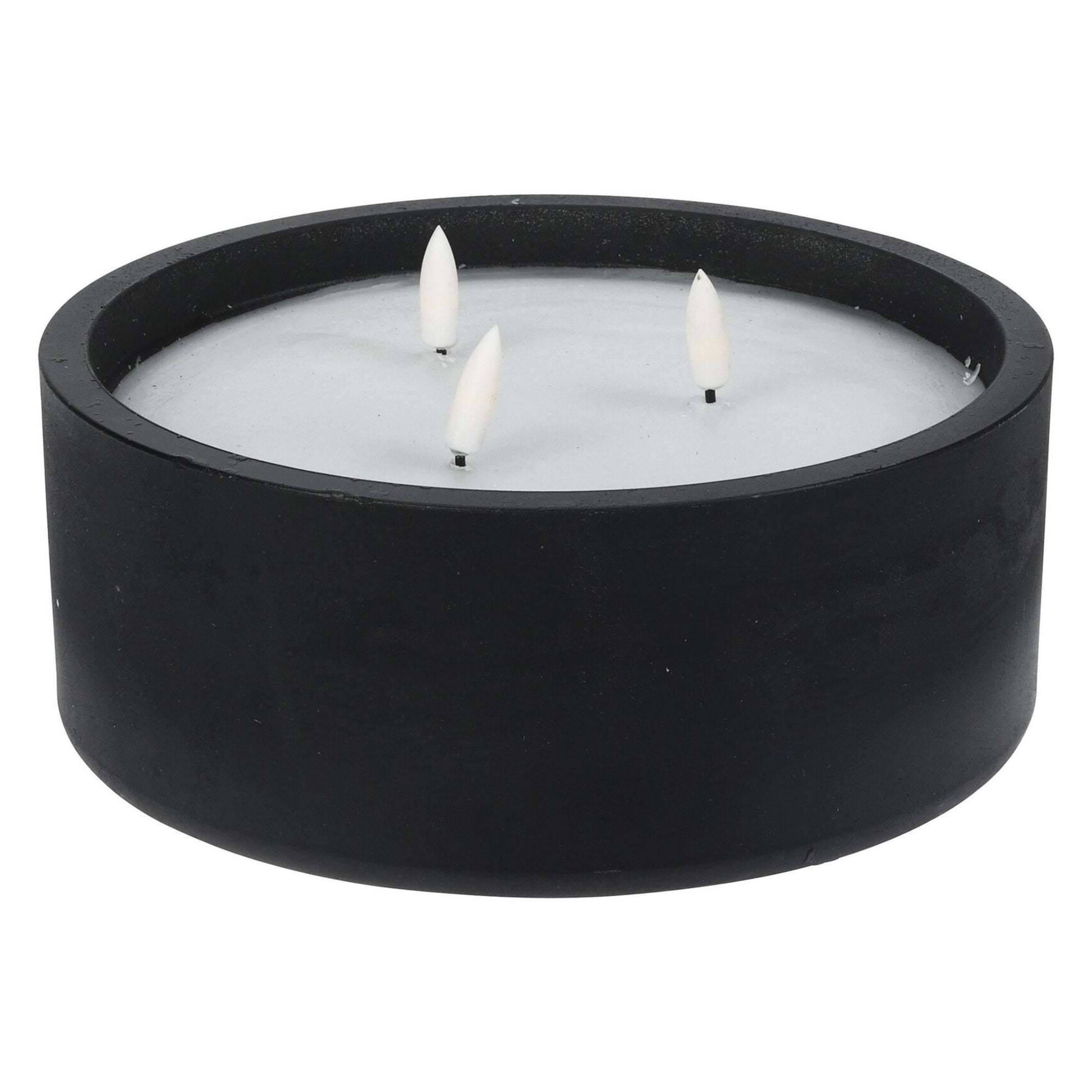 Well Home - Pack 6 Velas Led Redonda Negro_2