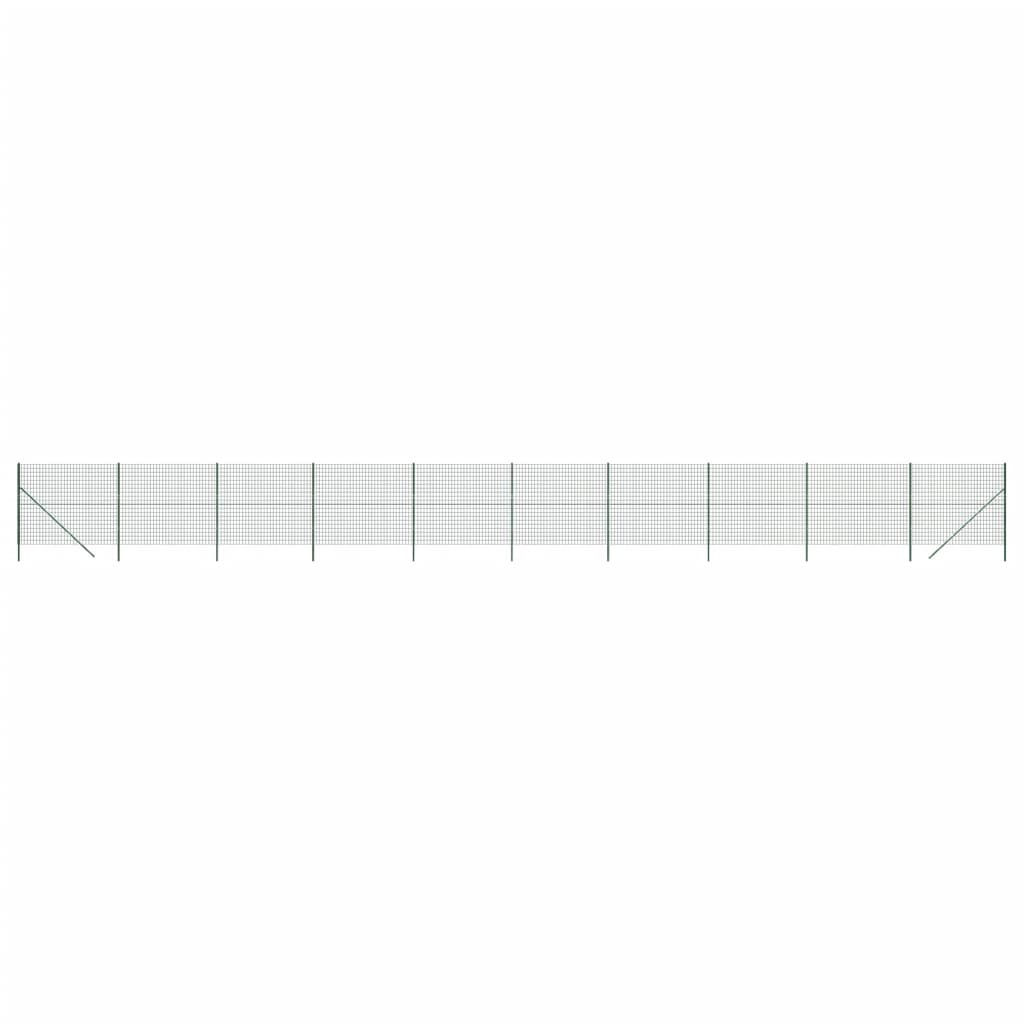 Cerca De Alambre De Acero Galvanizado Verde 1,4x25 M / Vetonek_4
