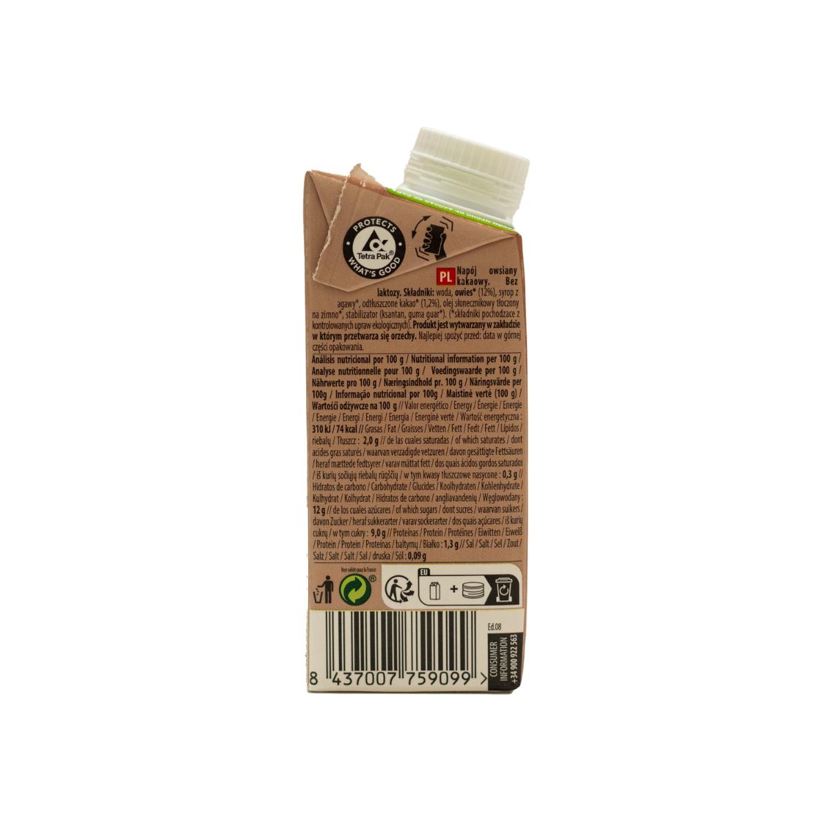 Bebida de Aveia e Cacau NaturGreen 200 ml